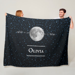 Lunar Personalised Fleece Blanket