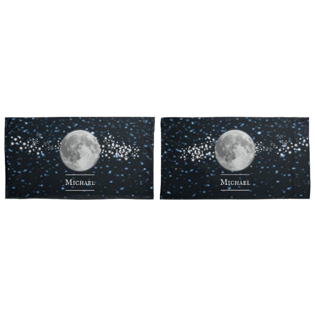 Lunar Personalised Pillow Case (Front-Set)