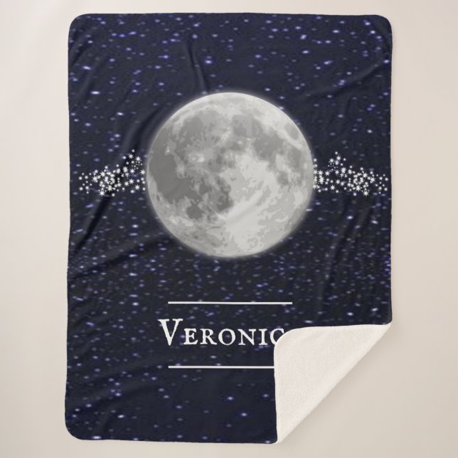 Lunar Personalised Sherpa Blanket (Front)