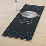 Lunar Personalised Yoga Mat<br><div class="desc">Create your own unique yoga mat with a Lunar Personalised Yoga Mat.  Mat design features a full moon adorned with stars against a night sky background with an area to personalise with your name.  Additional gift items available with this design as well as a variety of colours.</div>
