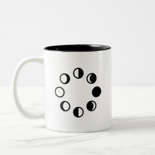 Lunar Phases Pictogram Mug