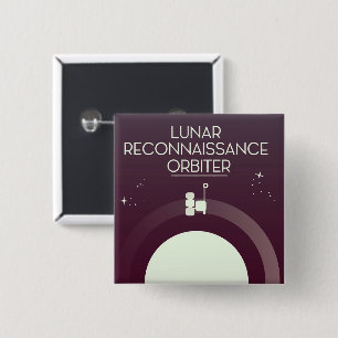Lunar Reconnaissance Orbiter 15 Cm Square Badge