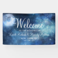 Lunar Sky Full Moon Celestial Star Wedding Welcome