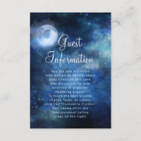 Lunar Sky Full Moon Celestial Wedding Information