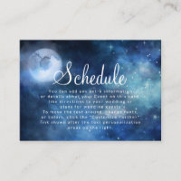 Lunar Sky Full Moon Celestial Wedding Schedule