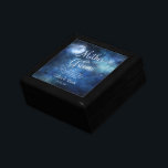 Lunar Sky Moon Mother of the Groom Personalised Gift Box<br><div class="desc">Lunar Sky Full Moon Celestial Galaxy Watercolor Design, with Night Shining Stars, and Glowing Moon Design on a luxurious Navy Blue, Pale Blue, and hints of purple watercolor texture. With Modern Typography Script Fonts. A trendy Magical design - Personalised Mother of the Groom Heartfelt Quote Keepsake Personalised Wood Jewellery Gift...</div>