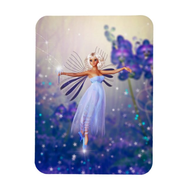 Lunaria, the Twilight Fairy Magnet (Vertical)