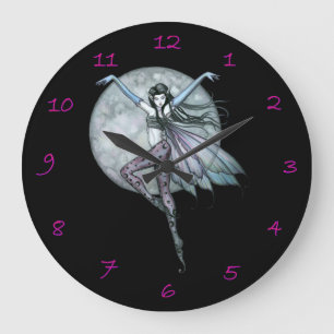 Luna's Ascent Fairy Fantasy Art Clock