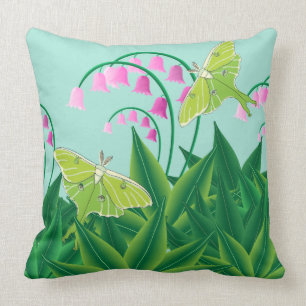 Lunas in the Lilies - Rousseau's Garden Collection Cushion