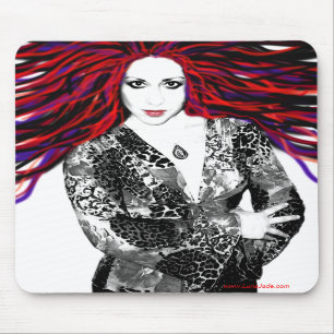Luna's Wild Hair Mousepad
