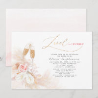 Lunch and Bubbly Bridal Shower Pampas Grass