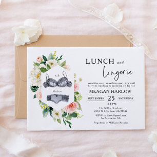 Lunch and Lingerie Bridal Brunch  Invitation