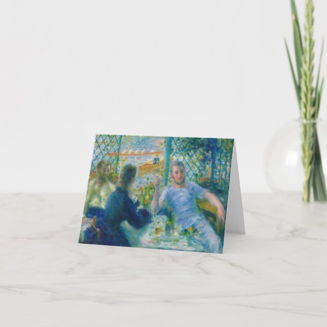 Lunch at the Restaurant Fournaise by Renoir Thank You Card (Front)