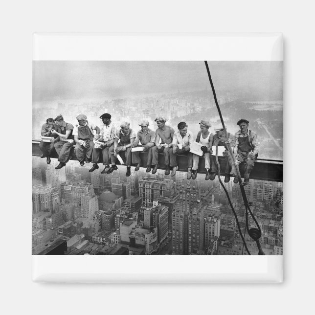 Lunch atop a Skyscraper 1932 Magnet (Front)