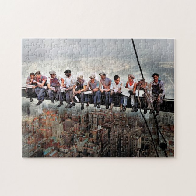 Lunch Atop  A Skyscraper C1932 Colour Redux Jigsaw Puzzle (Horizontal)