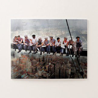 Lunch Atop A Skyscraper C1932 Colour Redux Jigsaw Puzzle