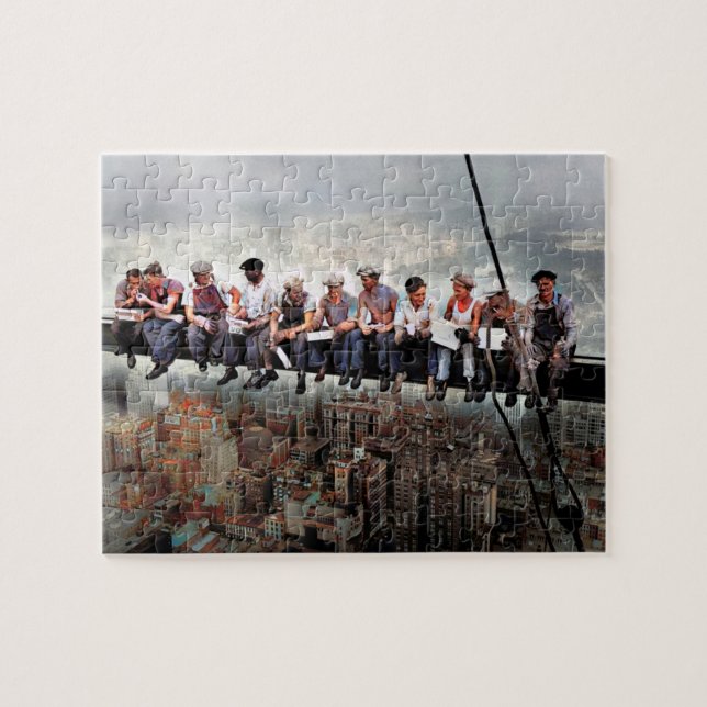 Lunch Atop  A Skyscraper C1932 Colour Redux Jigsaw Puzzle (Horizontal)