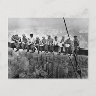 Lunch atop a Skyscraper - New York - 1932 Postcard