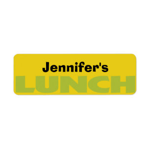 Lunch Bag ID personalised sticker