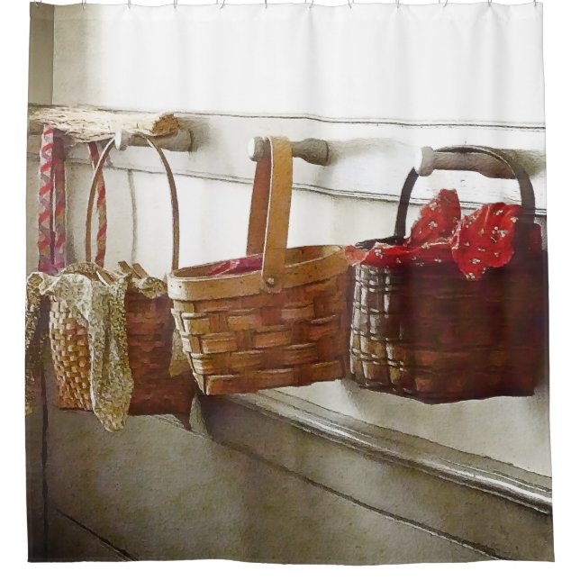 Lunch Baskets Shower Curtain (Front)