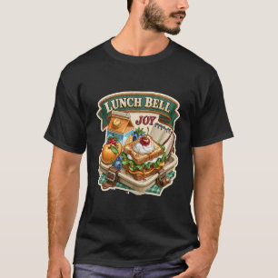 Lunch Bell Joy Funny School Lunchbox Sandwich Food T-Shirt