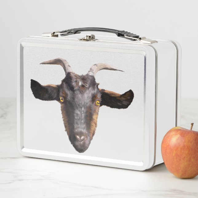 Lunch Box - Brown/Black Goat (In Situ)