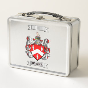 Lunch Box Byrne Irish Surname And Shield