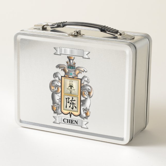 Lunch Box Chen Surname And Shield (Front)