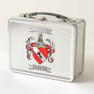 Lunch Box Davis Family Surname And Shield