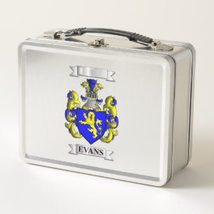 Lunch Box Evans Family Surname And Shield