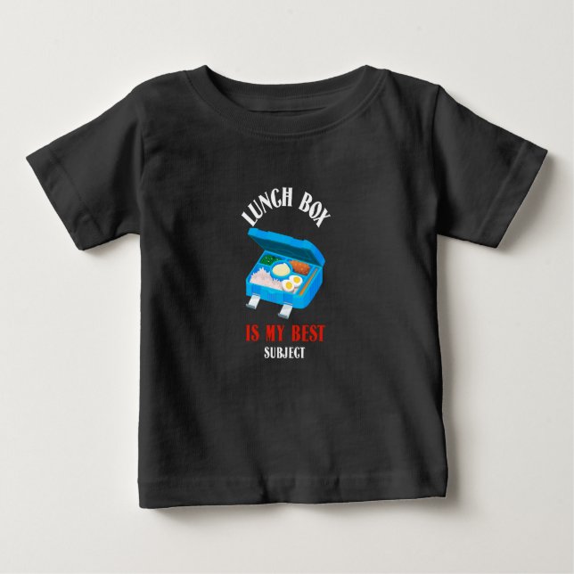 Lunch Box Is My Best Subject-School Lunch Break  Baby T-Shirt (Front)