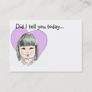 Lunch Box Love Note - Customised Business Card