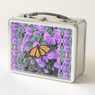 Lunch Box - Monarch & Purple Asters