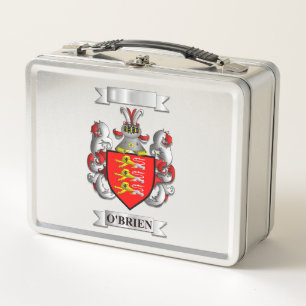 Lunch Box O'Brien Irish Surname And Shield