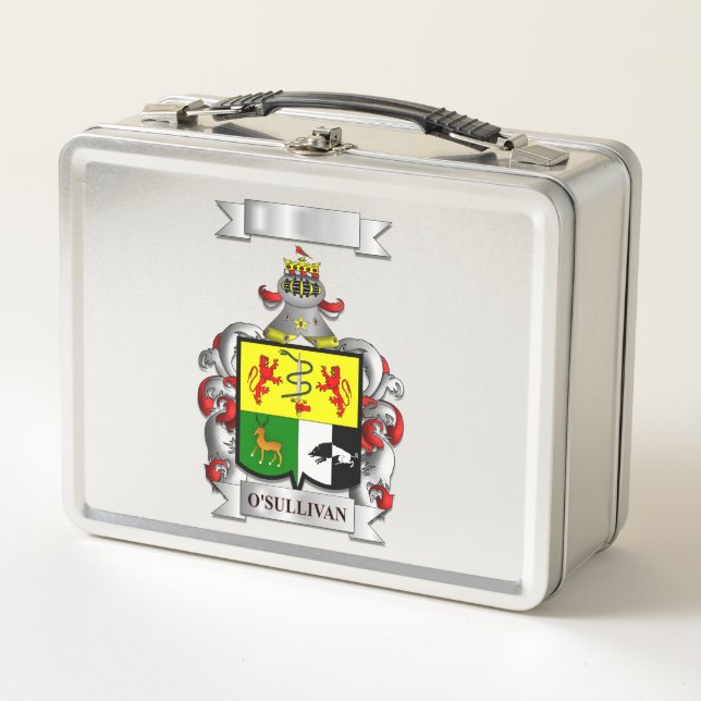 Lunch Box O'Sullivan Irish Surname And Shield (Front)