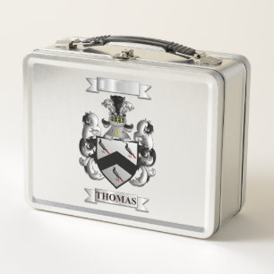 Lunch Box Thomas Family Surname And  Shield
