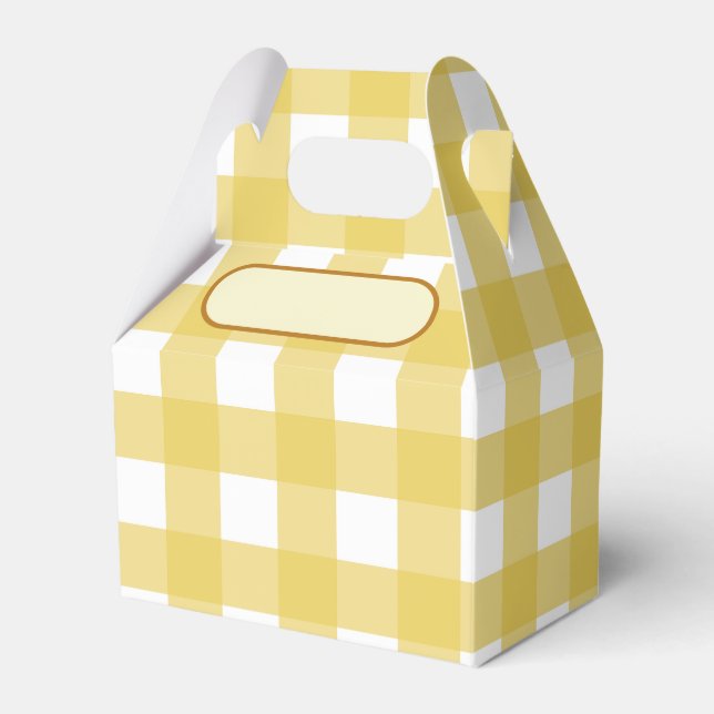 Lunch Box Vichy light yellow (Front Side)