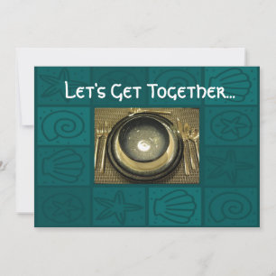 Lunch dinner party invitation