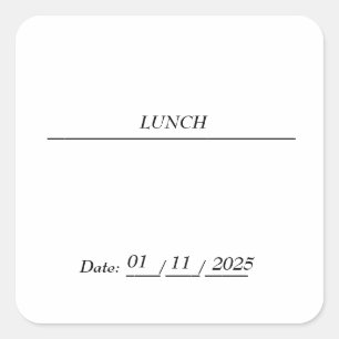 LUNCH EDITABLE STICKER