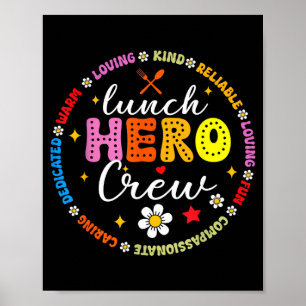 Lunch hero crew back to school happy first day of poster