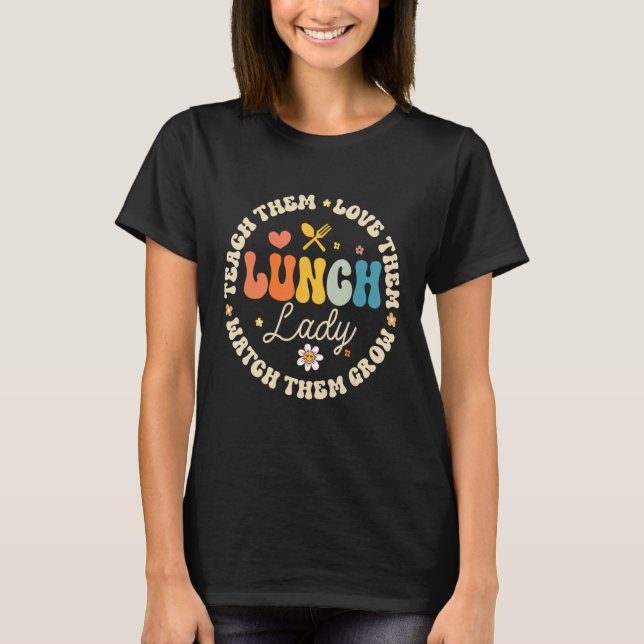 Lunch Hero Funny School Cafeteria Workers Lunch La T-Shirt (Front)