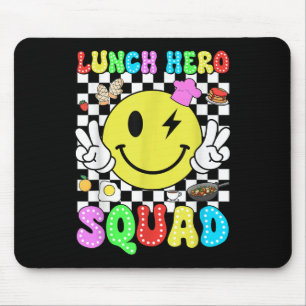 Lunch Hero Squad Back To School Lunch Ladies Cafet Mouse Pad