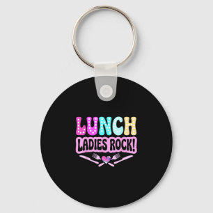 Lunch ladies rock lunch lady squad groovy back to key ring