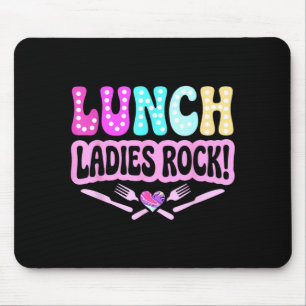 Lunch ladies rock lunch lady squad groovy back to mouse pad