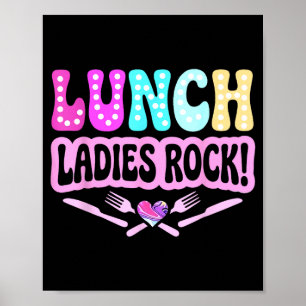 Lunch ladies rock lunch lady squad groovy back to poster