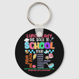 Lunch Lady Back To School Tour Cafeteria Crew Key Ring