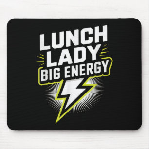 Lunch Lady Big Energy Funny Back To School Vibe  Mouse Pad