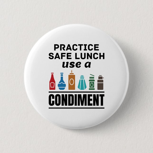 Lunch Lady Cafeteria Food Service Safe Lunch Funny 6 Cm Round Badge (Front)