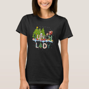 Lunch Lady Christmas Tree Santa Matching Xmas Lunc T-Shirt