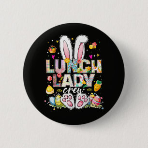 Lunch Lady Crew Funny Bunny 6 Cm Round Badge